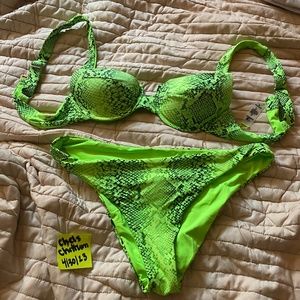Neon green bikini